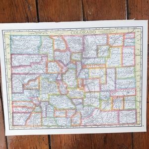 1941 Map Colorado/Connecticut